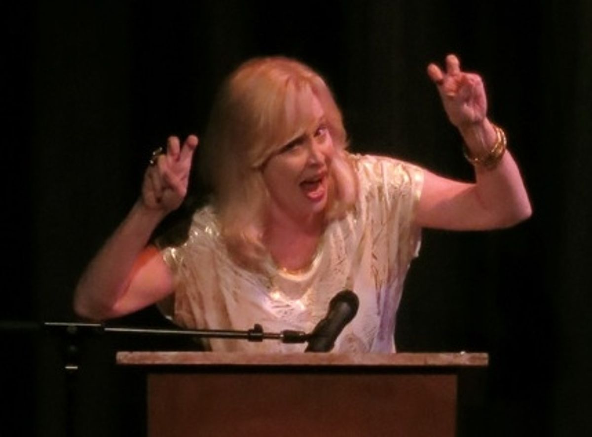 Ab*ie Award Ceremony Mistress of Ceremony, Nancy Opel at 