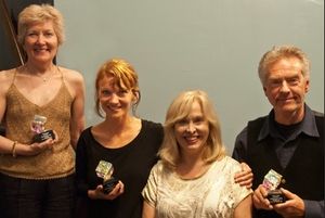 Ab*ie Award winners Jan Buttram, playwright, Lost on the Natchez Trace, Lori Gardner, Photo