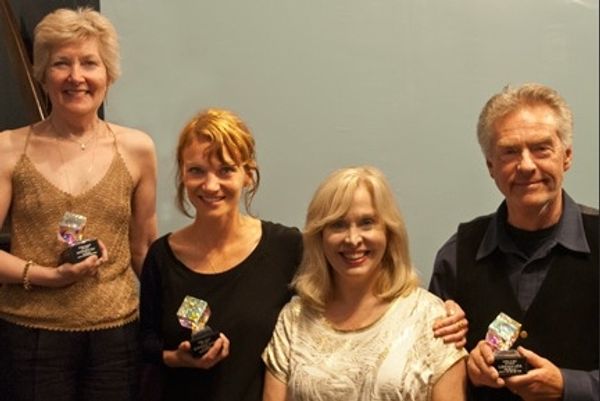 Ab*ie Award winners Jan Buttram, playwright, Lost on the Natchez Trace, Lori Gardner, Photo