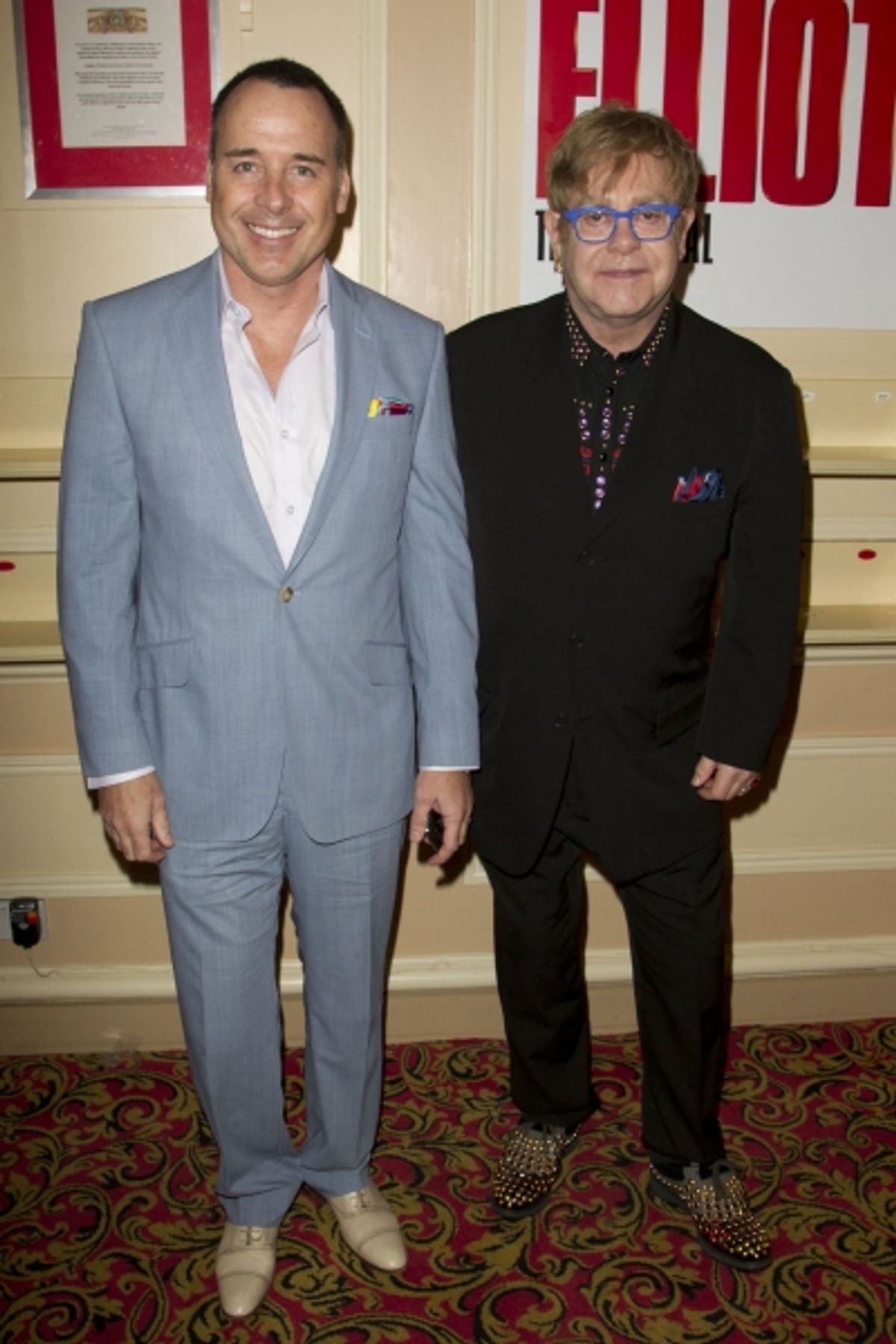 David Furnish and Elton John at 