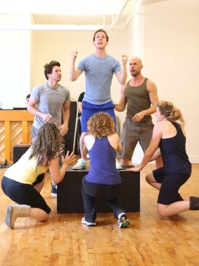 Alex Wyse with the cast  Photo