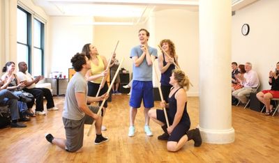 Alex Wyse with the cast  Photo