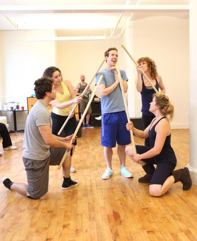 Alex Wyse with the cast  Photo