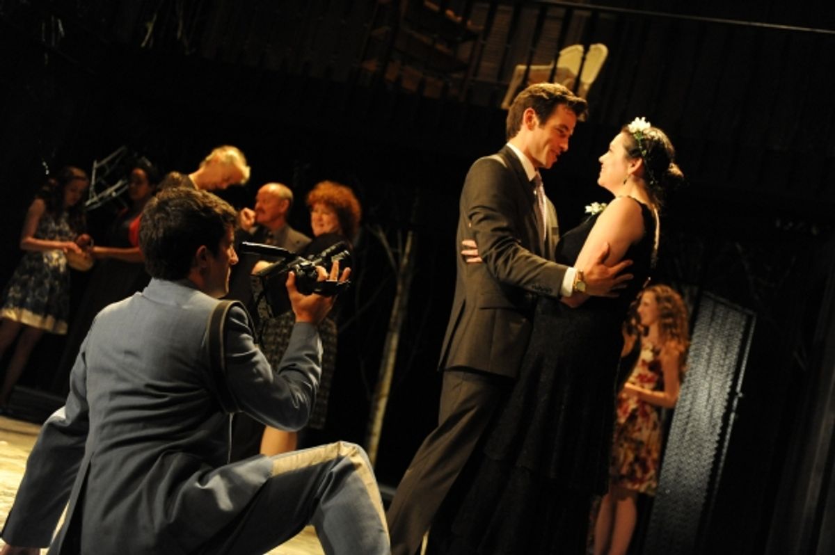 Philip Cairns,, Liam Bergin and Seline Hizli at 