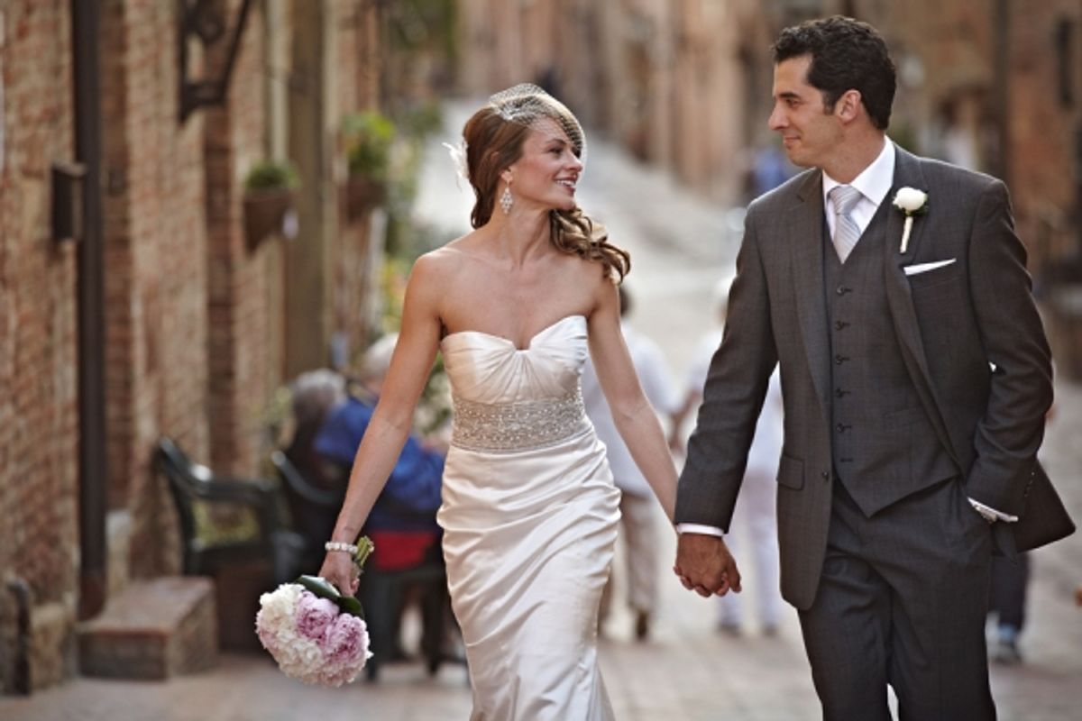 Denise Payne and Kevin Worley at JERSEY BOYS Tour Vets Get Married in Tuscany!