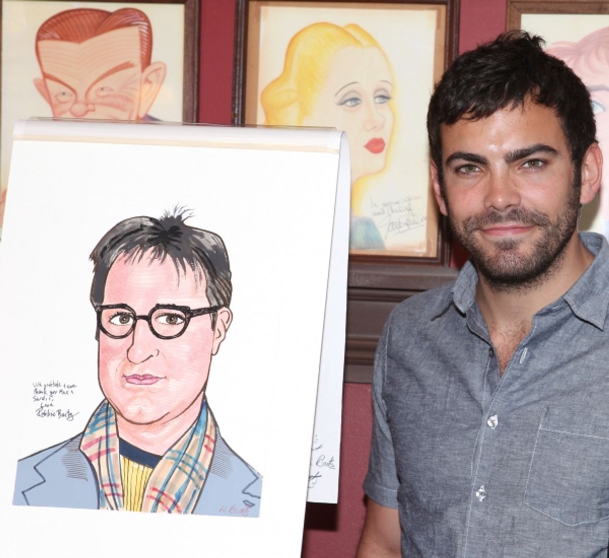 Matthew Risch at OTHER DESERT CITIES' Jon Robin Baitz Joins Sardi's Wall of Fame!