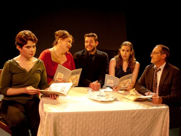 L-R: Bonnie Greene, Emma Messenger, Ben Cowhick, Johanna Jaquith and Dell Domnik Photo