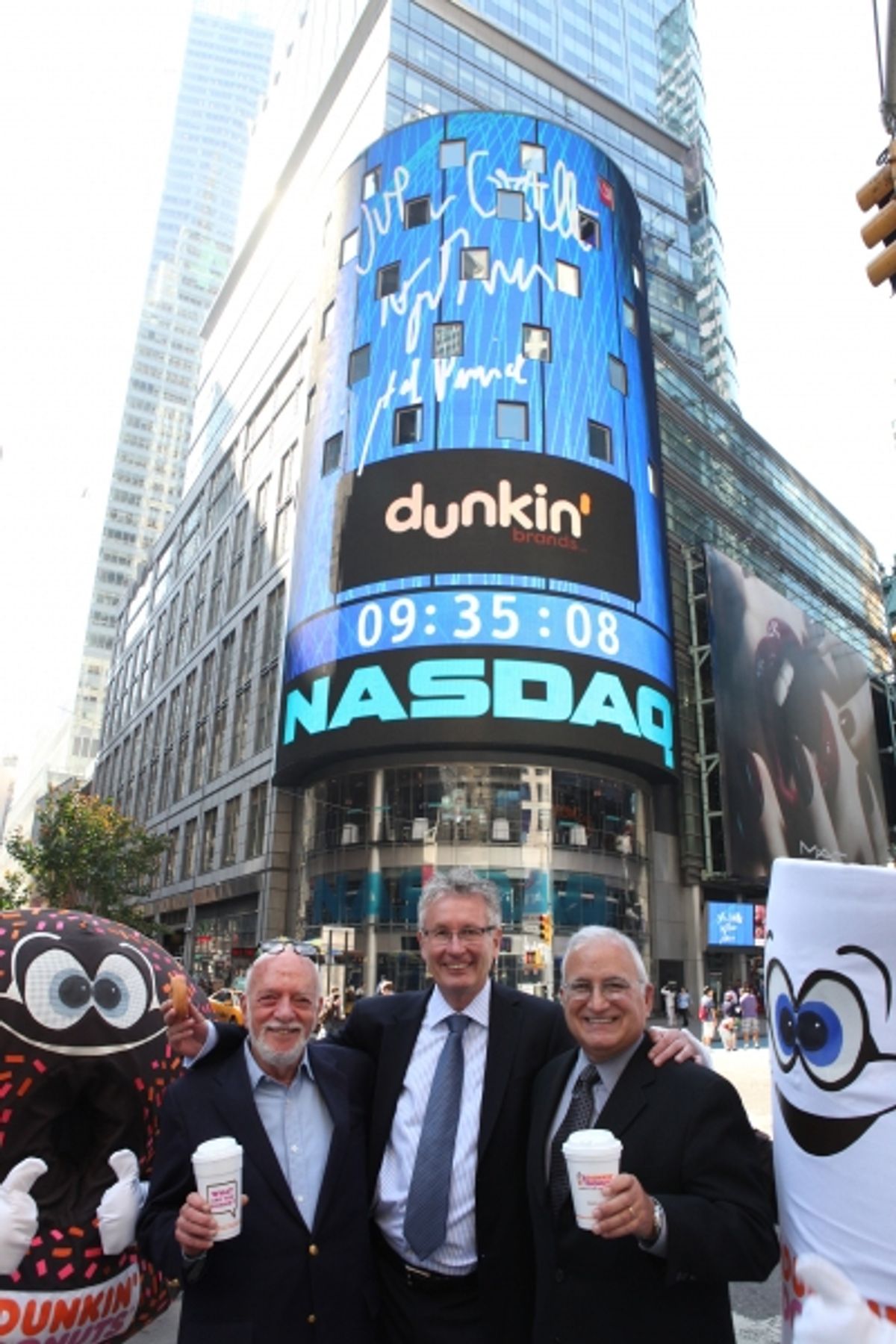 Harold Prince & Nigel Travis & John Costello at 