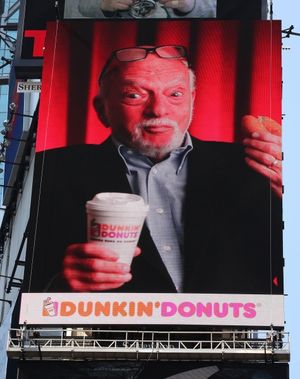 The New Duncan Donuts Digital Billboard featuring 'The Prince Of Broadway' Photo