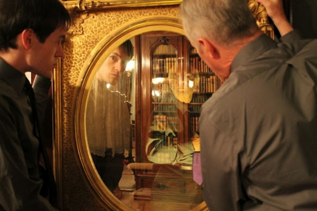 L-R: Brandon Palmer, Joey Wishnia (in mirror) and Terry Herron at 