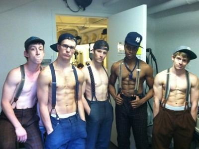 NEWSIES' Ryan Steele, Ryan James Breslin, Thayne Jasperson,
Ephraim M. Sykes and And Photo