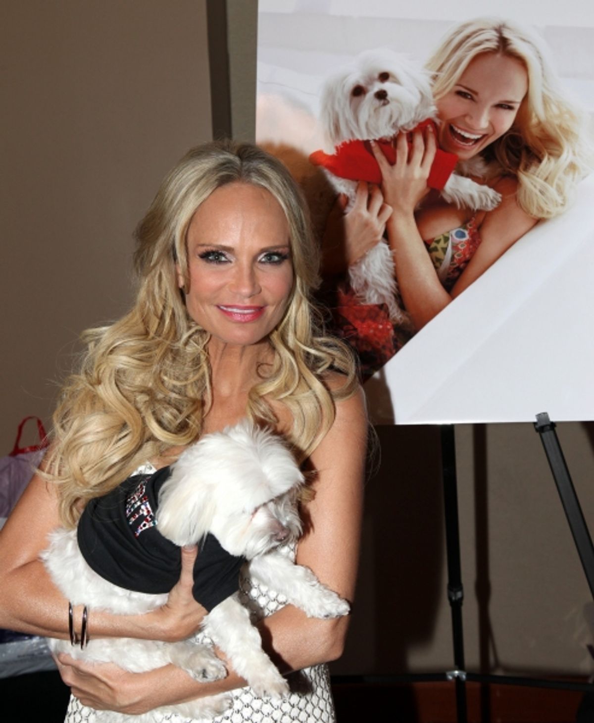 Kristin Chenoweth with her dog Madeline Kahn 'Maddie' Chenoweth at 
