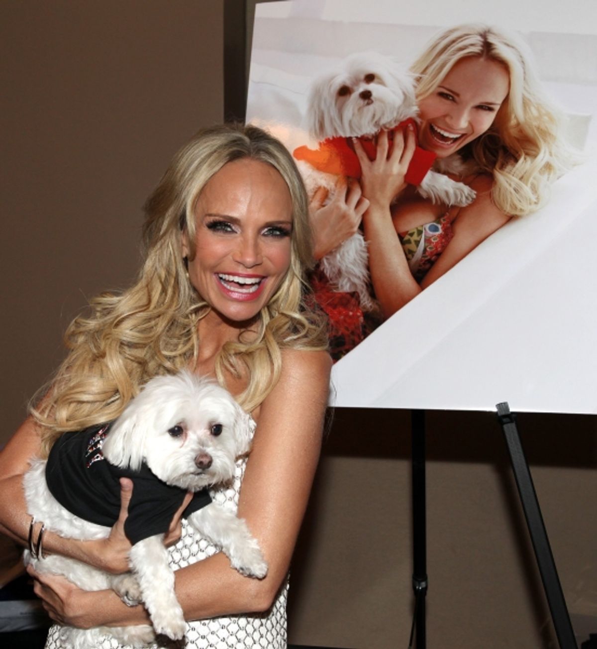Kristin Chenoweth with her dog Madeline Kahn 'Maddie' Chenoweth at 