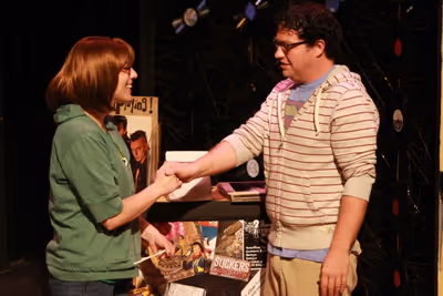 Terrie Carolan as Anna and Mike Dowdy as Dick Photo