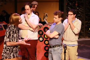 Aaron Allen as Ian, Zachary Allen Farmer as Barry, Jeffrey M. Wright as Rob, and Mike Photo