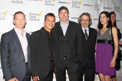 Jack Noseworthy, Sergio Trujillo, Christopher Ashley, Warren Leight and Karen Hauser Photo