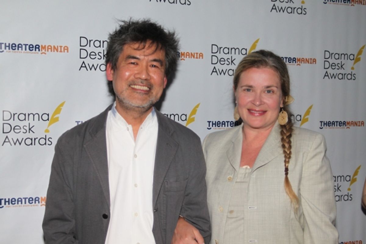 David Henry Hwang and guest at 