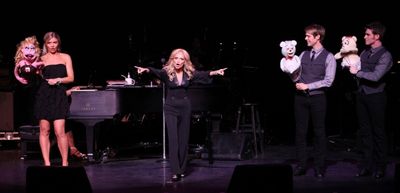 Kristin Chenoweth with Tyler Hanes, Chelsea Packard & Will Taylor
 Photo