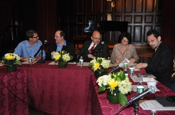 Rob Weinert-Kendt, David Cote, Jeffrey Eric Jenkins, Linda Winder and David Sheward Photo