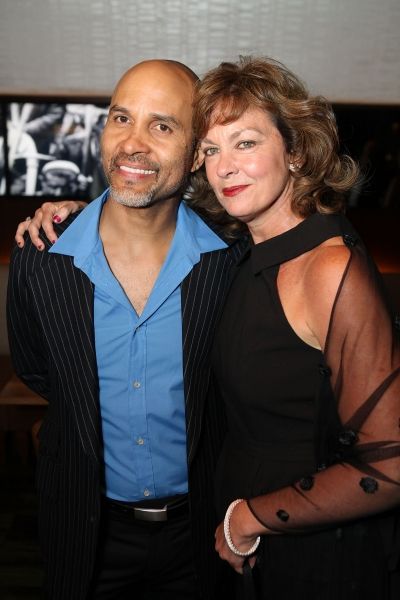 Cast members Julio Monge and Michele Pawk
 Photo