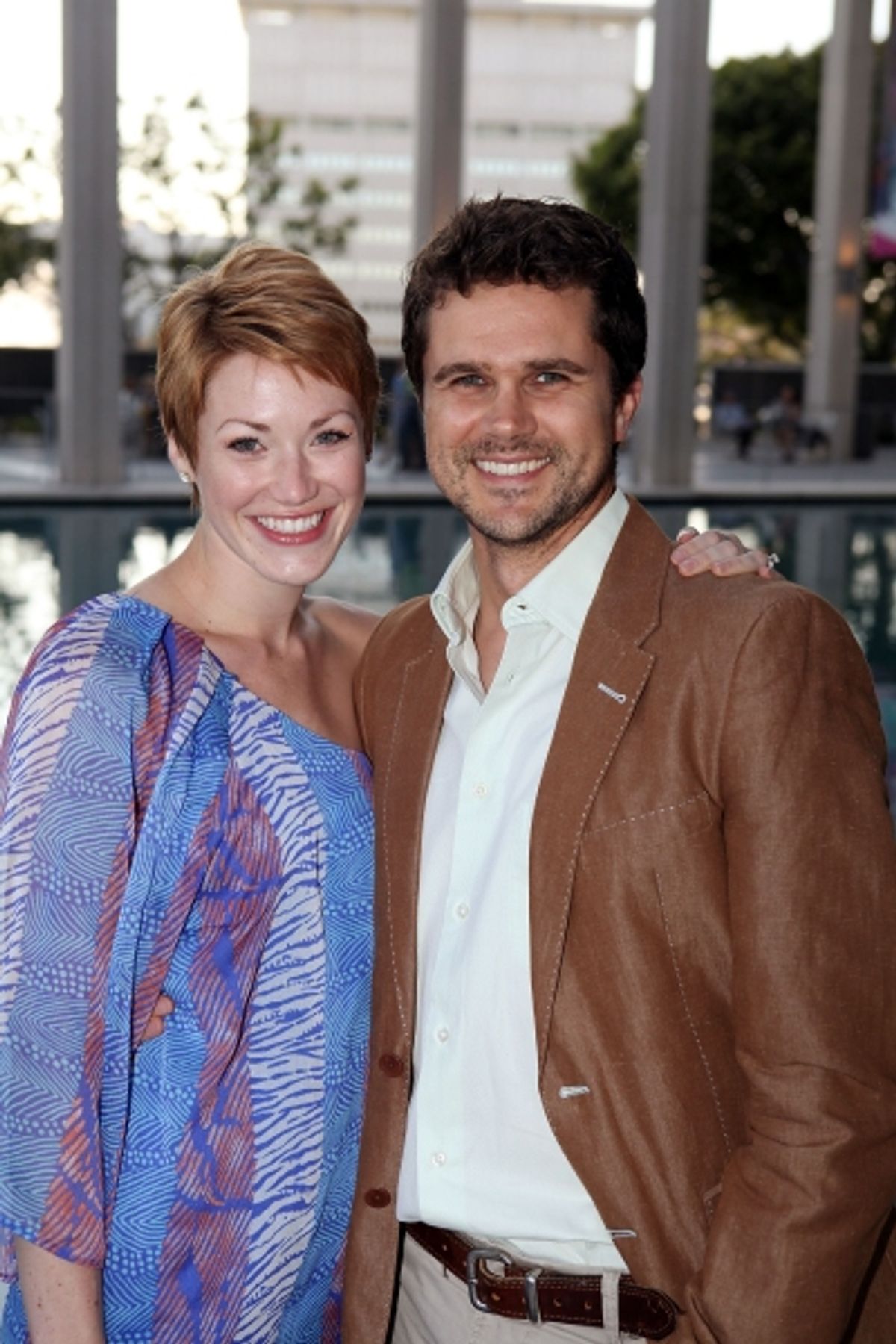 Actors Lisa Livesay and Will Collyer
 at 