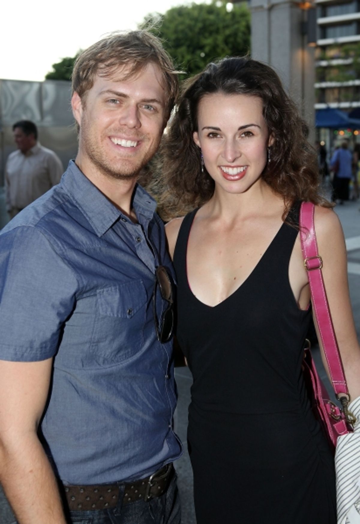 Todd MacIntyre and FOLLIES actress Becky Elizabeth Stout
 at 