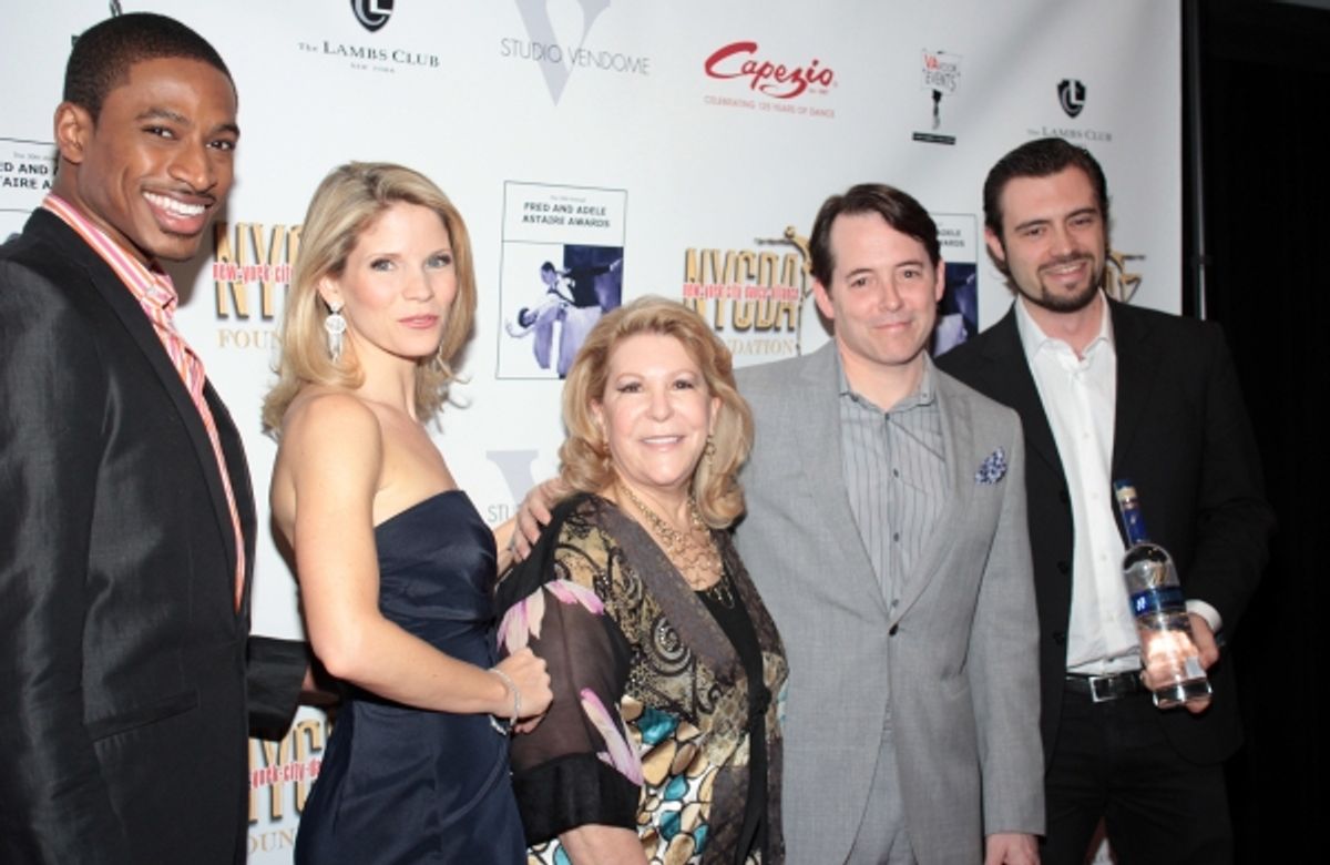 Robert Hartwell, Kelli O'Hara, Carolyn Kendall Buchter, Matthew Broderick, Matt Sandy at 