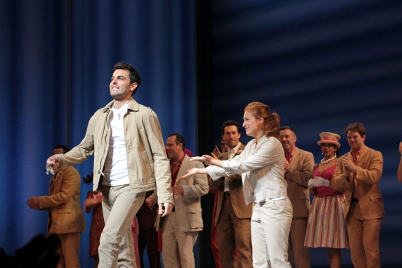 Photo Coverage: Aaron Lazar, Felicia Finley & More Join MAMMA MIA!  Image