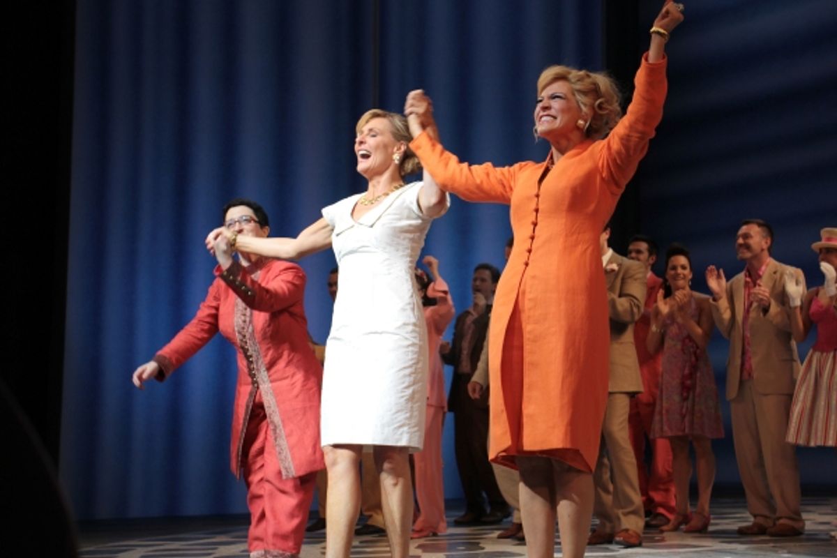 Lauren Cohn, Judy McLane, Felicia Finley at 