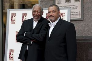 Lincoln Medalist Morgan Freeman with Laurence Fishborne @ BroadwayWorld Lincoln Medalist Morgan Freeman with Laurence Fishborne Photo