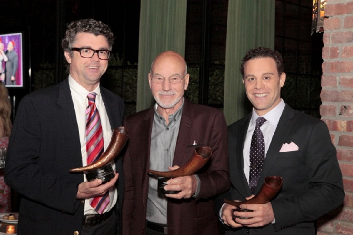 Michael Sexton, Patrick Stewart & Matthew Rauch at 