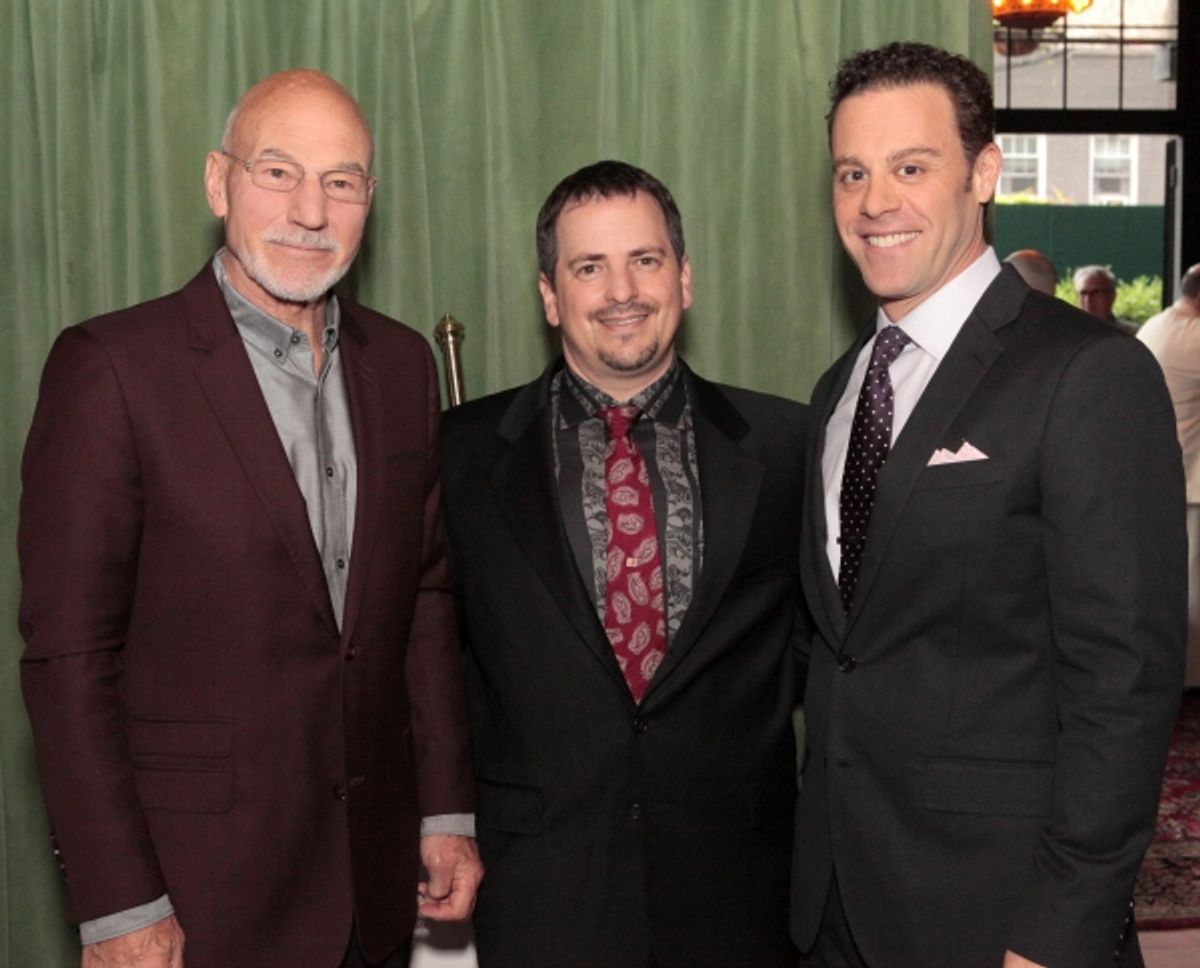 Patrick Stewart, Jesse Berger, Matthew Rauch at 