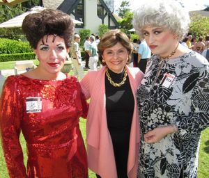 Judy Garland (Peter Mac) & Bea Arthur (John Schaefer) with Gloria Allred @ BroadwayWorld Judy Garland (Peter Mac) & Bea Arthur (John Schaefer) with Gloria Allred Photo