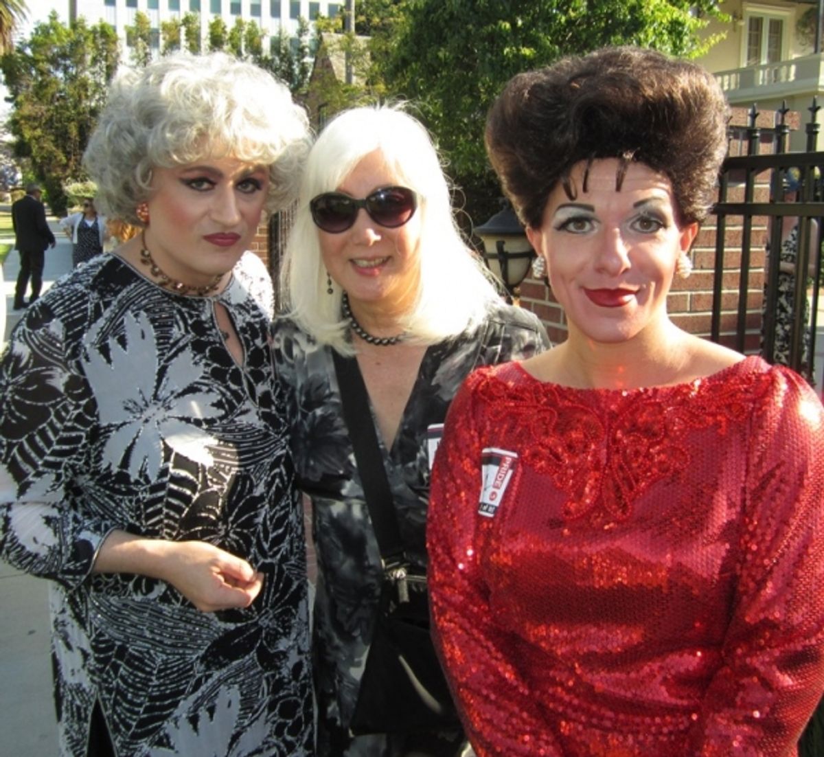 Judy Garland (Peter Mac) & Bea Arthur (John Schaefer) with this years, Harvey Milk Legacy Award recipient Mia Yamamotoat  at 