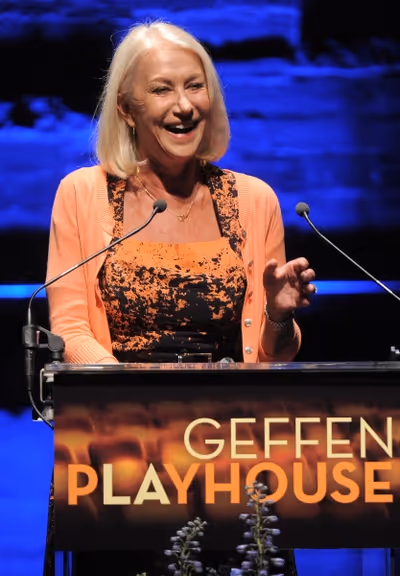 Helen Mirren speaks at the "Backstage At The Geffen" Fundraiser on Monday, June 4, 20 Photo