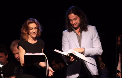 Andrea McArdle, Constantine Maroulis Photo