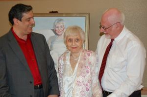 Joel Spector, Celeste Holm and Frank Basile @ BroadwayWorld Joel Spector, Celeste Holm and Frank Basile Photo