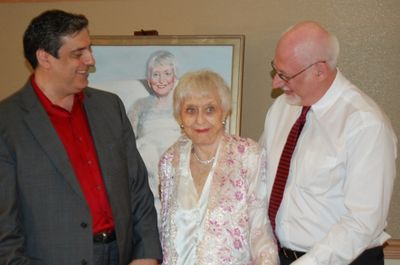 Joel Spector, Celeste Holm and Frank Basile Photo