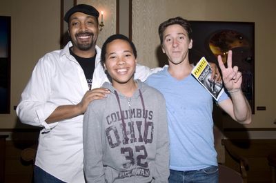  Jesse L. Martin and family friend Bradley, Luther Creek Photo