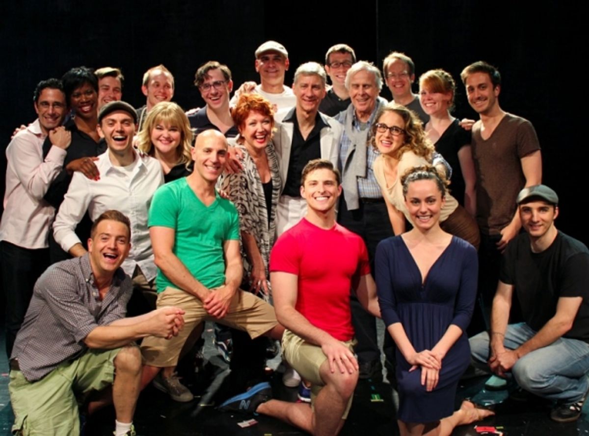 Donna McKechnie and John Cunningham with the cast and crew of SILENCE! THE MUSICAL
 at 