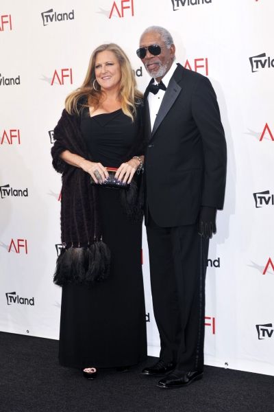 Lori Mccreary and Morgan Freeman Photo