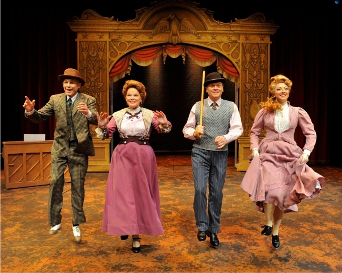 Jim Walton (as Jerry Cohan), Melodie Wolford (as Nellie Cohan), John Scherer (as George M. Cohan) and Amanda Trusty (as Josie Cohan) at 