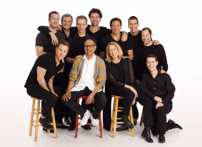 Cast of THE NORMAL HEART with Director, George C. Wolfe Photo