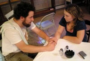 David Widmayer as Adam and Maggie Tibus as Janet Photo