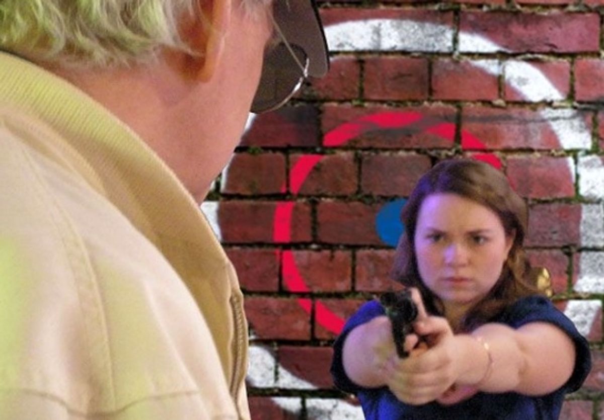 Tom Underwood as Palmer and Maggie Tibus as Janet at 