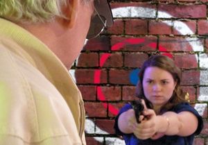 Tom Underwood as Palmer and Maggie Tibus as Janet Photo