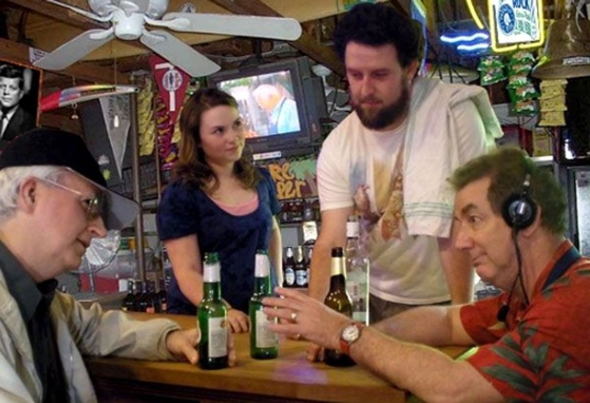 Tom Underwood as Palmer, Maggie Tibus as Janet, David Widmayer as Adam, Larry Rusinsky as Ray at 