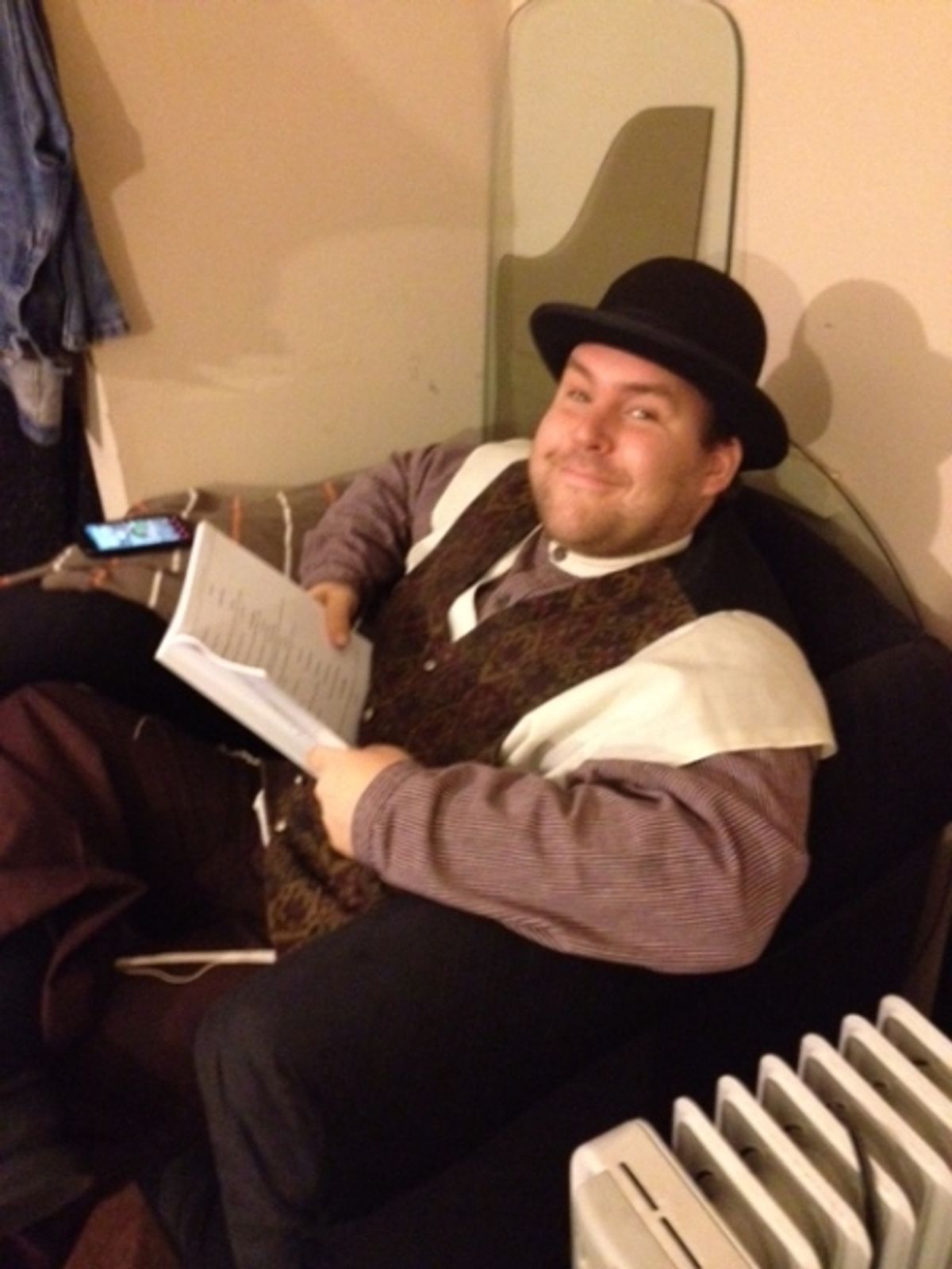 Will Sevier, backstage at Fiddler at 