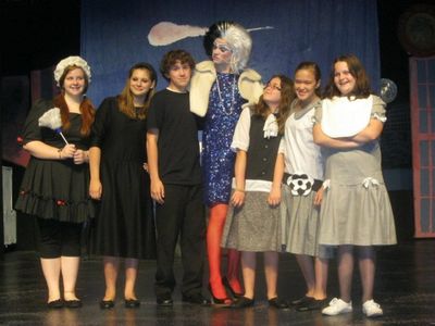Ryan Bowie and company from The Roxy's 101 Dalmatians Jr. Photo
