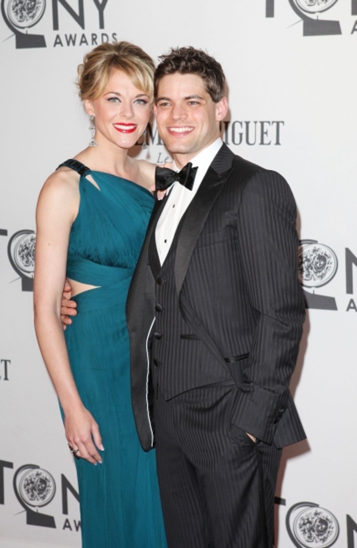 Ashley Spencer and Jeremy Jordan
 at 